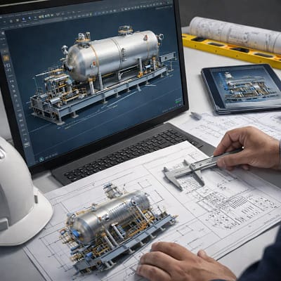 Pressure Vessel, Equipment & Skid Design​